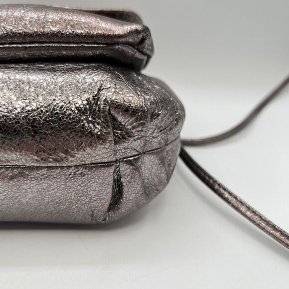 Coach POPPY Crossbody Bag Metallic Gold Silver Leather Vtg 2009 Limited Edition - Picture 8 of 16